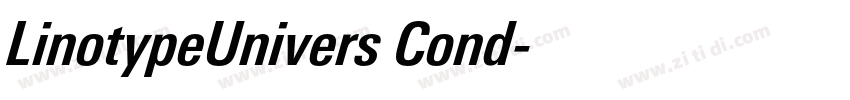 LinotypeUnivers Cond字体转换